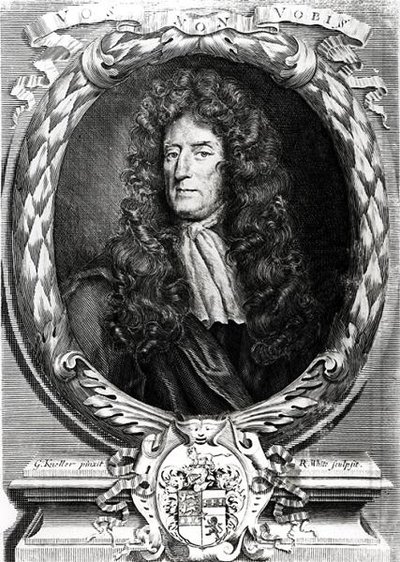 Portrét sira Rogera LEstrange (1616-1704) od Godfrey after Kneller