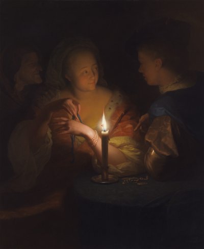 Milenci (Marnotratný syn) od Godfried Schalcken
