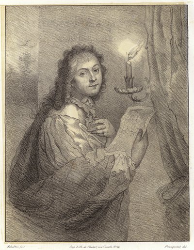 Žena se svíčkou od Godfried after Schalken or Schalcken