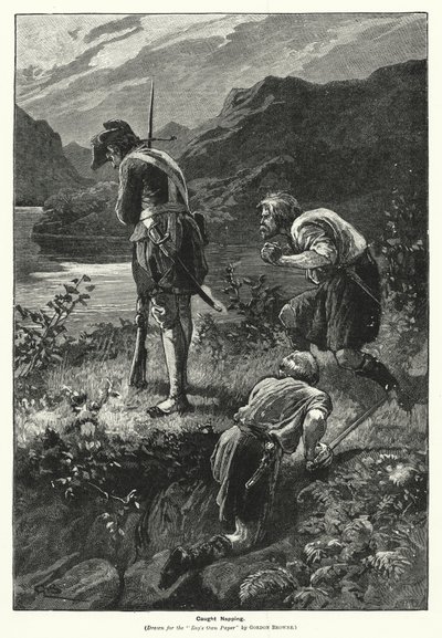 Chycený dřímání (rytina) od Gordon Frederick (after) Browne