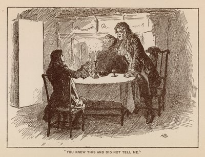 Ilustrace k The History of Henry Esmond od Thackeray (litho) od Gordon Frederick (after) Browne