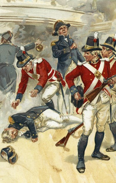 Admirál Lord Nelson byl smrtelně zraněn v bitvě u Trafalgaru od Gordon Frederick Browne