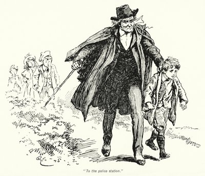 Ilustrace k Příběhu hledačů pokladů od E Nesbita (litho) od Gordon Frederick Browne