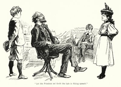 Ilustrace k Příběhu hledačů pokladů od E Nesbita (litho) od Gordon Frederick Browne