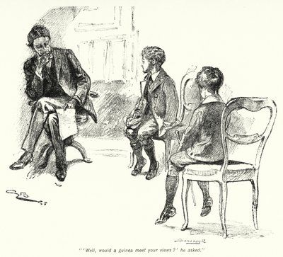 Ilustrace k Příběhu hledačů pokladů od E Nesbita (litho) od Gordon Frederick Browne