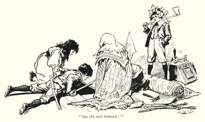 Ilustrace k Příběhu hledačů pokladů od E Nesbita (litho) od Gordon Frederick Browne