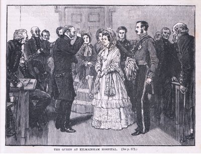 Královna v nemocnici Kilmainham AD 1849 od Gordon Frederick Browne