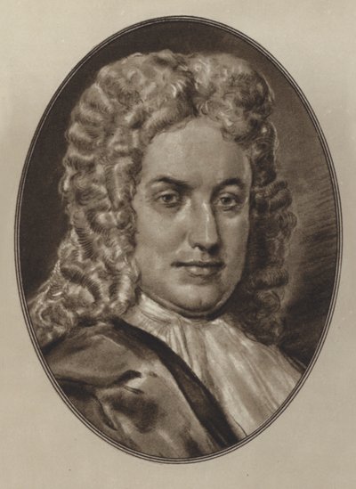 Daniel Defoe (litho) od Gordon Ross