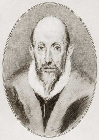 Domenikos Theotokopoulos, El Greco, z Živé biografie velkých malířů. od Gordon Ross