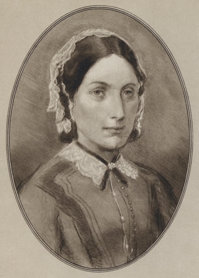 Florence Nightingale (litho) od Gordon Ross