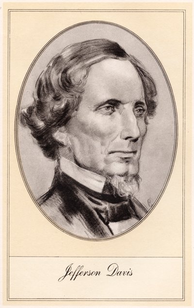 Jefferson Davis , americký voják a politik, počátek 20. století od Gordon Ross
