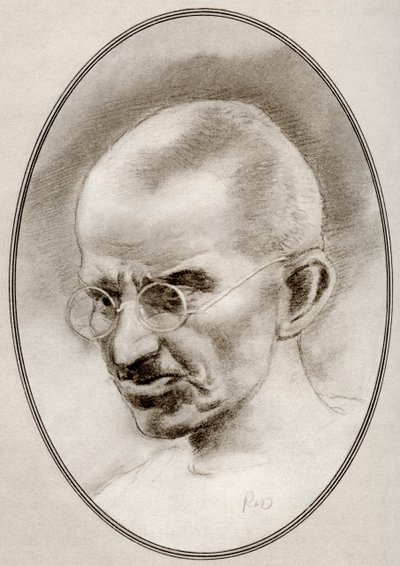 Mohandas Karamchand Gandhi, z Živé biografie náboženských vůdců od Gordon Ross