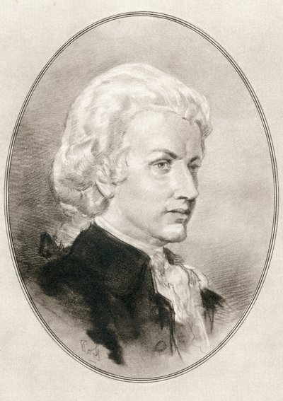 Wolfgang Amadeus Mozart, z Živé biografie velkých skladatelů od Gordon Ross