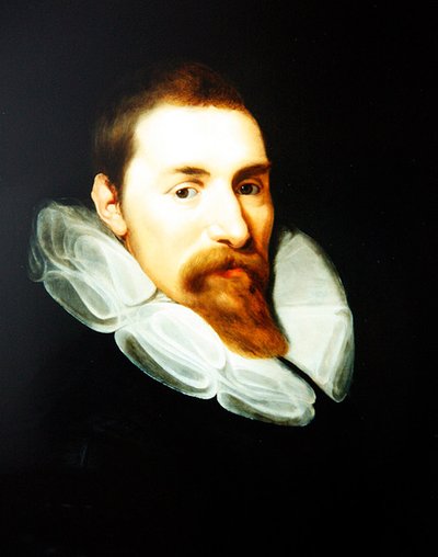 Portrét gentlemana (olej na desce) od Gortzius (style of) Geldorp