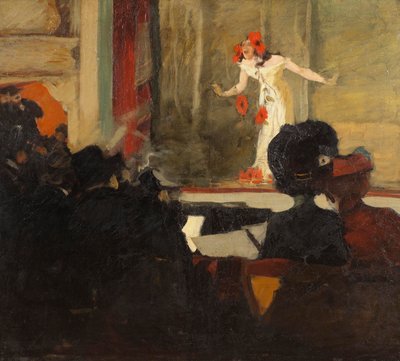 Hudební scéna, kolem roku 1900 od Gosta von Hennigs