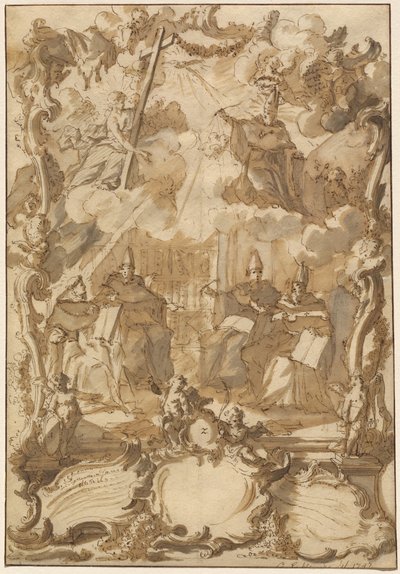 Návrh diplomové práce s učiteli církve od Gottfried Eichler the Younger