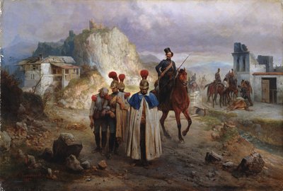 Zajatí francouzští muži v roce 1814, 1885 od Gottfried Willewalde