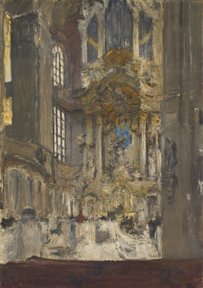 Interiér Frauenkirche v Drážďanech od Gotthardt Kuehl