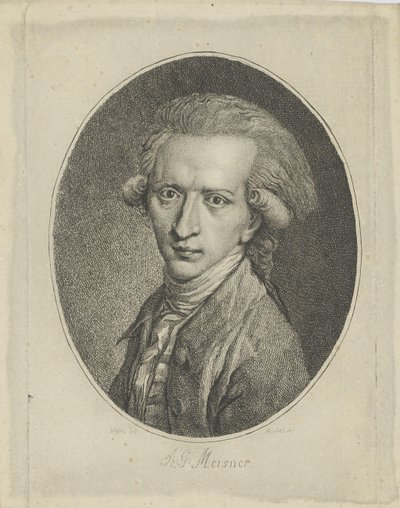 Portrét Augusta Gottlieba Meissnera 1753-1807, c. 1800. od Gottlieb Friedrich Riedel
