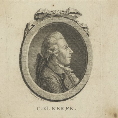Portrét skladatele Christiana Gottloba Neefeho 1748-1798, c. 1780. od Gottlob August Liebe