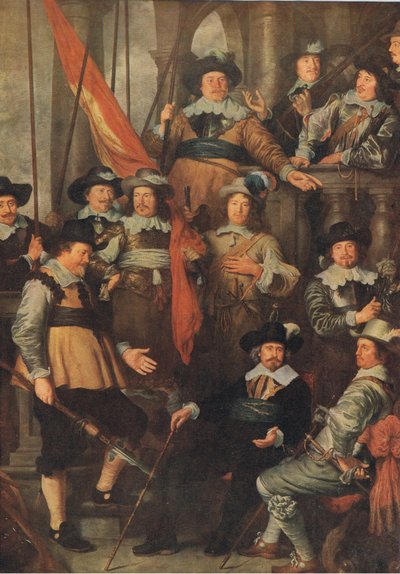 Společnost občanské gardy Amsterdamu 1645, Bibbys Annual, 1916-17 od Govaert Flinck