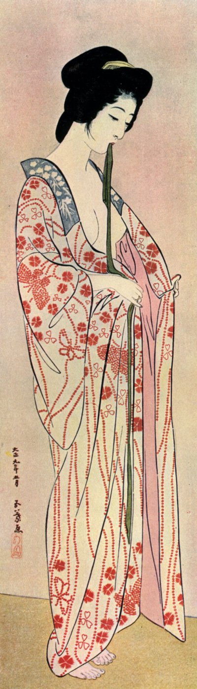 Japonka v nagajubanu, 1920 1930. od Goyo Hashiguchi
