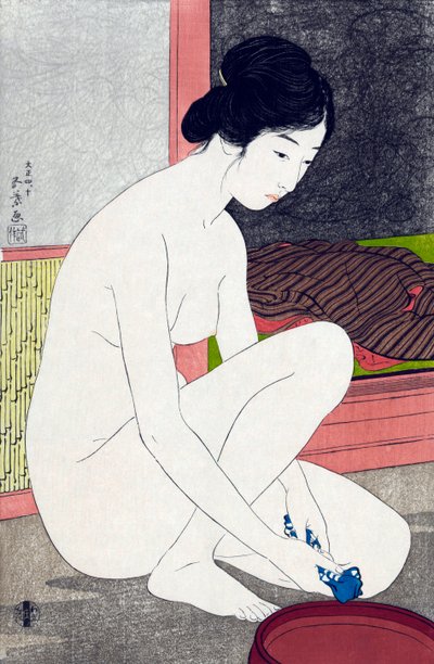 Muž a f ruka r místo th do 5 nocí Hashiguchi od Goyo Hashiguchi