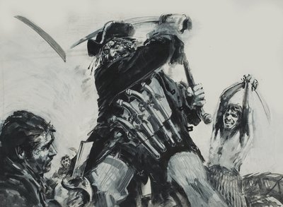 Černovous (kvaš na papíře) od Graham Coton