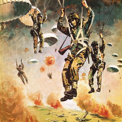 Britská 1. vzdušně-výsadková divize se 17. září vrhá na Arnhem od Graham Coton