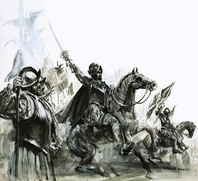 Francisco de Coronado v čele své výpravy do Mexika od Graham Coton