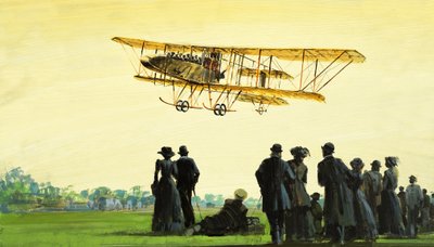 Taking Off..., ilustrace z knihy "Křídla napříč světem od Graham Coton