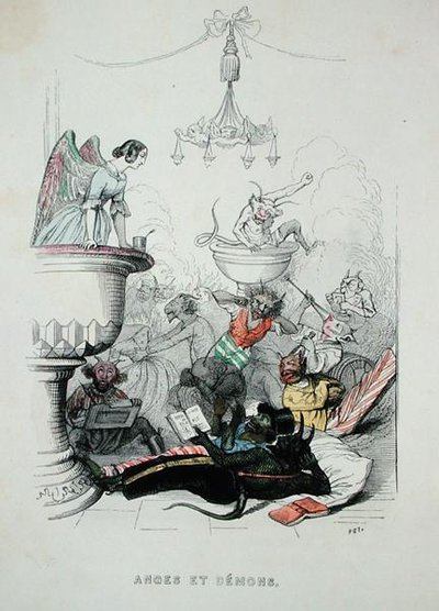 Andělé a démoni, ilustrace z ‚jiného světa‘ od Grandville