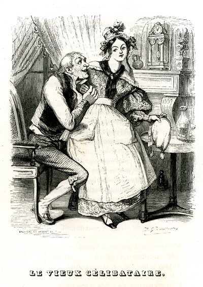 Der alte Junggeselle von Grandville (1803-47)