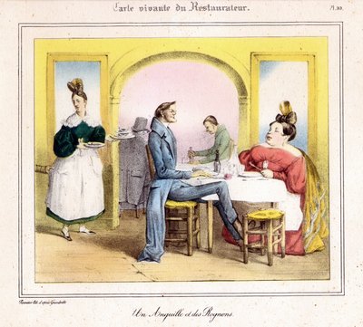 Restauratérova živá karta: úhoř a ledviny od Grandville