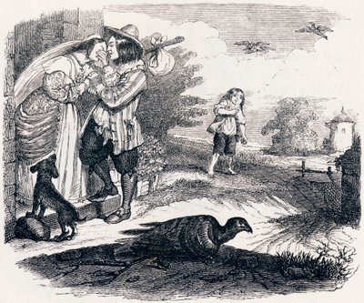 Oba holubi - Bajky od La Fontaine od Grandville