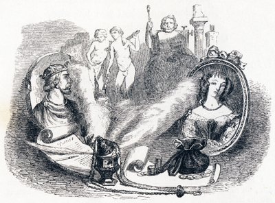 Simonides zachovalý bohy - Bajky od La Fontaina od Grandville