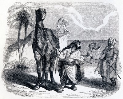 Velbloud a plovoucí hole - Bajky od La Fontaine od Grandville