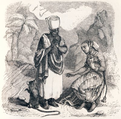 Myš se proměnila v dívku - Bajky podle La Fontaina od Grandville