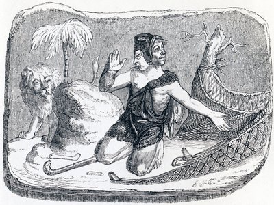 Patr a lev - Bajky od La Fontaina od Grandville