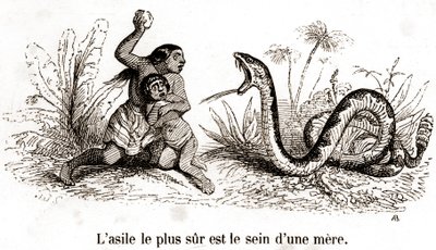 Nejbezpečnějším útočištěm je matčin prs od Grandville (1803 47)