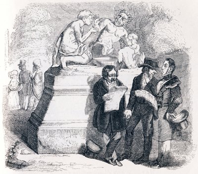 Satyr a kolemjdoucí - Bajky od La Fontaina od Grandville