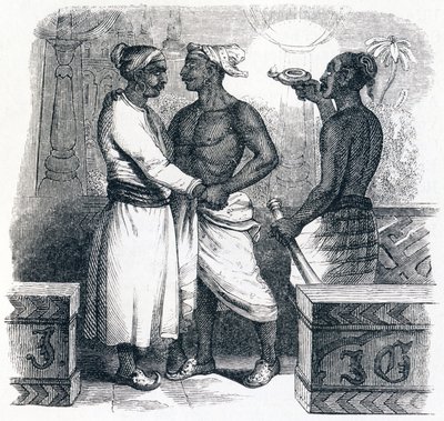 Dva přátelé - bajky od La Fontaine od Grandville