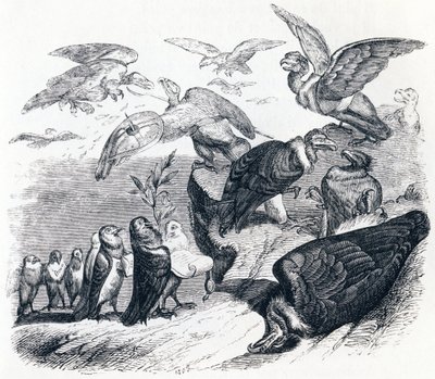 Supi a holubi - Bajky od La Fontaina od Grandville