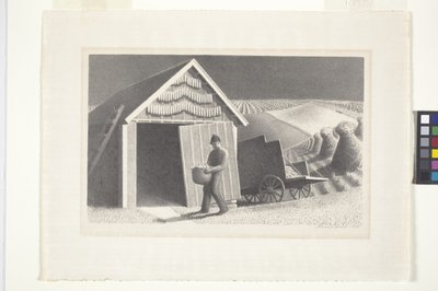 Čas setí a sklizeň od Grant Wood