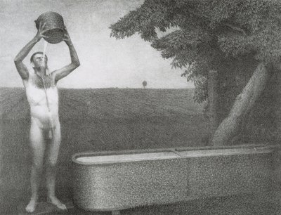Dusná noc, 1939 od Grant Wood