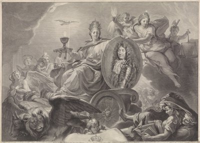Alegorický portrét Ludvíka XIV., krále Francie od Gérard Edelinck