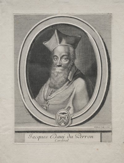 Kardinál Jacques Davey Duperron od Gérard Edelinck