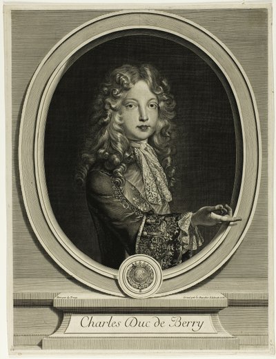 Charles Duc de Berry od Gérard Edelinck