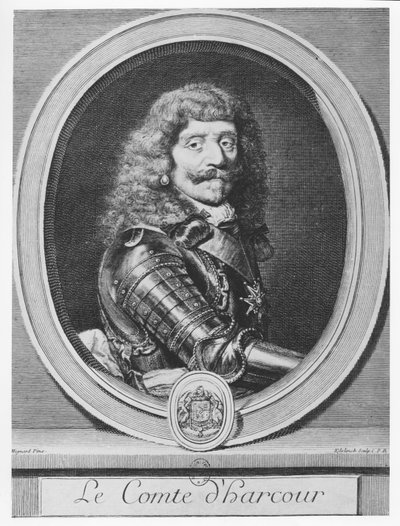 Henri de Lorraine, hrabě z Harcourt od Gérard Edelinck
