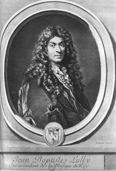 Jean-Baptiste Lully, francouzský skladatel narozený ve Florencii od Gérard Edelinck